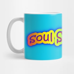 Soul Soothing Neon Retro Rainbow Mug